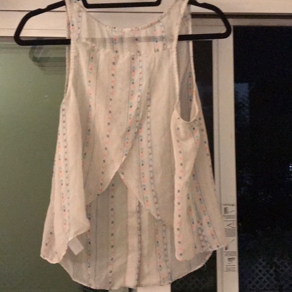 F21 LRG sheer tank w v neck & open back - Picture 2 of 5